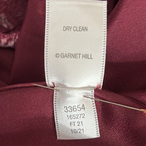 Garnet Hill Bohemian Pocket Dress in Burgundy - Size 4 - Picture 7 of 7